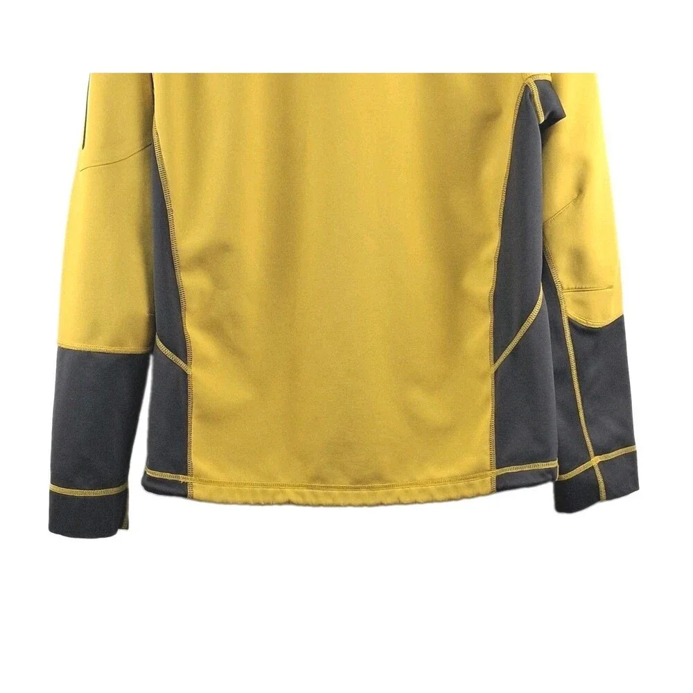 Outdoor Performance 1/2 Zip Colorblock Pullover Jacket North Face Yellow Gray M
